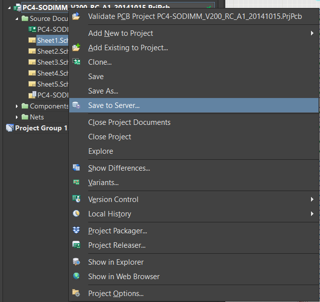 Saving to the Altium&nbsp;365 server